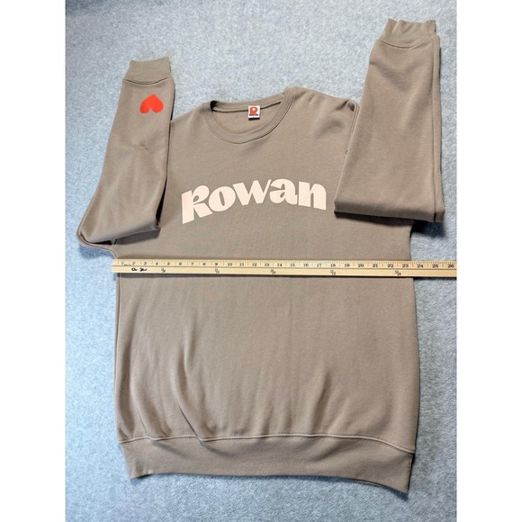 Men's Brown Sweater Size Large Rowan Brand Long Sleeves - Picture 9 of 10